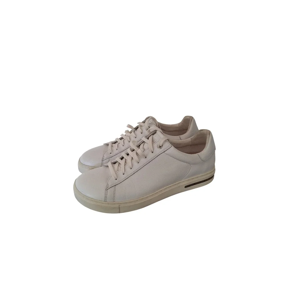 Birkenstock Bend Low White Leather Lace Sneakers EU41  US 10W/8,5M